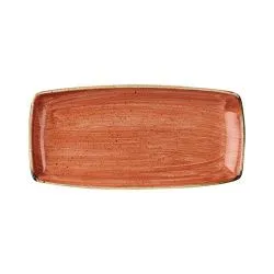 Купить блюдо сервировочное 35х18,5см, без борта, stonecast, цвет spiced orange ssosop141 – цена от завода, доставка до двери | RuOborudovanie.ru