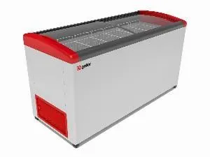 Ларь морозильный Frostor Fg 600 E красный с гнутым стеклом – купить по цене завода