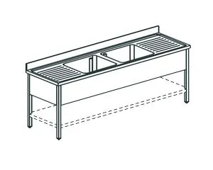 Ванна моечная Apach Chef Line L2S257-652Wsh – купить по цене завода