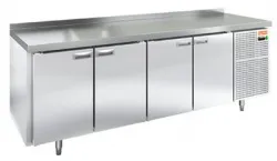 Купить стол охлаждаемый hicold gn 1111/tn w (-2+10), 4 двери, 2280х700х850, пластификат – цена от завода, доставка до двери | RuOborudovanie.ru