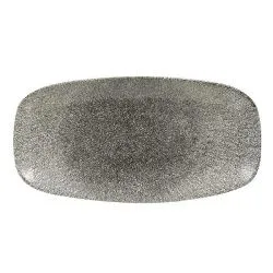 Купить блюдо прямоугольное chefs 35,5х18,9см, без борта, цвет raku quartz black, studio prints rkbqxo141 – цена от завода, доставка до двери | RuOborudovanie.ru