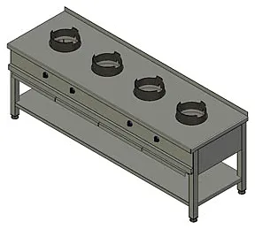 Плита газовая Вулкан-Heidebrenner Ksw04 Wok арт.8789 – купить по цене завода