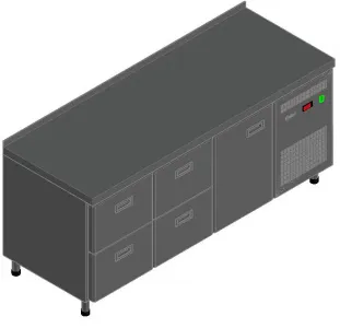 Стол с охлаждающим шкафом схс-70-02 24120011330 – купить по цене завода