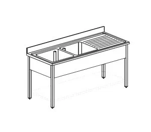Ванна моечная Apach Chef Line L2S206-54Rw – купить по цене завода