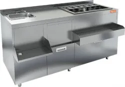 Барная станция Hicold НБМКС-15/7БПК с бортом, без ящиков и вертушки – купить в RuOborudovanie.ru с доставкой до двери Купить барная станция hicold нбмкс-15/7бпк с бортом, без ящиков и вертушки – цена от завода, доставка до двери | RuOborudovanie.ru