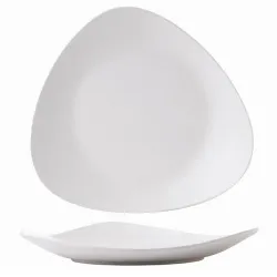 Купить тарелка треугольная мелкая 35х32,5см, меламин, lotus melamine, цвет white zplwlp41 – цена от завода, доставка до двери | RuOborudovanie.ru