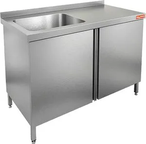 Стол пристенный нсз1м-14/7бл с ванной моечн. – купить по цене завода