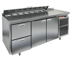 Стол для салатов Hicold SL2-211GN (1/6) (+2+10), 2 двери, 2 ящика, 1835х700х850мм – купить в RuOborudovanie.ru с доставкой до двери Купить стол для салатов hicold sl2-211gn (1/6) (+2+10), 2 двери, 2 ящика, 1835х700х850мм – цена от завода, доставка до двери | RuOborudovanie.ru