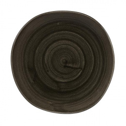 Купить тарелка мелкая "волна" 21см, без борта, stonecast patina, цвет iron black paibog81 – цена от завода, доставка до двери | RuOborudovanie.ru