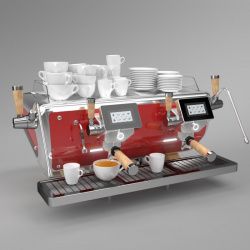 Кофемашина Astoria Saep/2 Storm4000 красный/хром C.M.A.