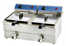 Купить фритюрница kocateq bef132v (2 ванны 13+13л) электрическая настольная – цена от завода, доставка до двери | RuOborudovanie.ru