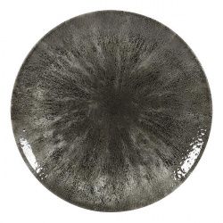 Купить тарелка мелкая 28,8см, без борта, цвет stone quartz black, studio prints stqbev111 – цена от завода, доставка до двери | RuOborudovanie.ru