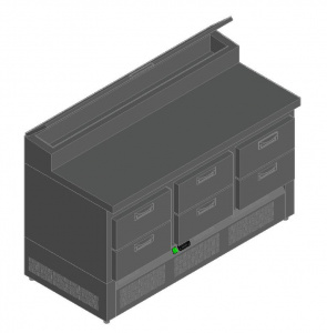Стол для пиццы Hicold Pze1-222Gn (1/3)