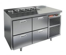 Купить стол для салатов hicold sl1-22gn (1/3) без крышки (+2+10),4 ящика, 1390х700х850мм – цена от завода, доставка до двери | RuOborudovanie.ru