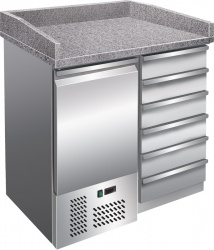 Купить стол для пиццы koreco spz4001 (+2/+8) столеш.гранит 300л, 1дверь, 995х700х1020 – цена от завода, доставка до двери | RuOborudovanie.ru