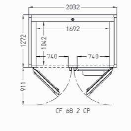 Камера расстоечная Pavailler Ev 68 2 Cp 60X80 2двери/2тележки