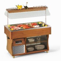 Стол шведский холодильный Tecfrigo Isola Gourmet 4M темный орех – купить в RuOborudovanie.ru с доставкой до двери Купить стол шведский холодильный tecfrigo isola gourmet 4m темный орех – цена от завода, доставка до двери | RuOborudovanie.ru