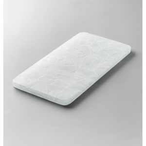 *ДОСКА сервировочная 27Х13,5СМ, стекло, серия Freeze Slab, цвет белый Fs-M-Wt