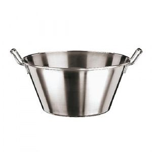 Миска коническая 24,5Л D45См H22,5См, с ручками, нерж.сталь 11955-45