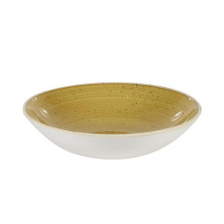 Купить тарелка глубокая 18,2см 0,426л, без борта, stonecast, цвет mustard seed yellow smssevb71 – цена от завода, доставка до двери | RuOborudovanie.ru