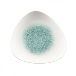 Купить тарелка мелкая треугольная 22,9см, без борта, цвет raku jade green, studio prints rkjgtr91 – цена от завода, доставка до двери | RuOborudovanie.ru