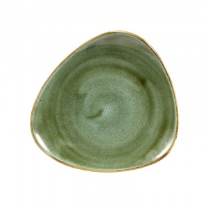 Тарелка мелкая треугольная 19,2СМ, без борта, Stonecast, цвет Samphire Green Ssgstr71