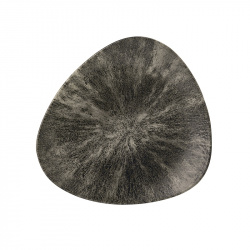 Купить тарелка мелкая треугольная 22,9см, без борта, цвет stone quartz black, studio prints stqbtr91 – цена от завода, доставка до двери | RuOborudovanie.ru
