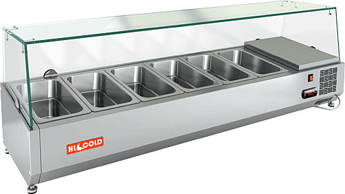 Витрина для ингридиентов Hicold VRTG1390 для стола Hicold Pz3