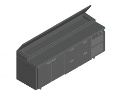 Купить стол для пиццы охлаждающий pz1-1122/gn (1/3h) hicold – цена от завода, доставка до двери | RuOborudovanie.ru