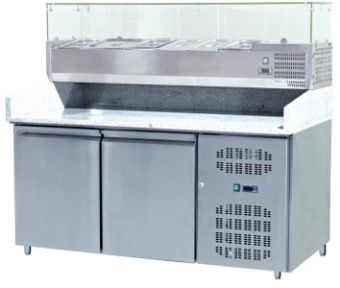 Стол для пиццы Koreco SPZ2600TN (+5/+10) столеш.гранит 360л, 2 двери,1510х800х1000 – купить в Санкт-Петербурге по цене завода