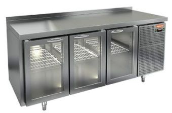 Стол охлаждаемый Hicold SNG 111 HT (+2+10), 3 стеклянные двери, 1835х600х850мм, – купить по цене завода