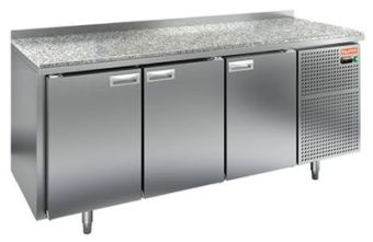 Стол охлаждаемый Hicold GN 111/TN КАМЕНЬ (-2+10), 3 двери, 1835х700х850 – купить по цене завода