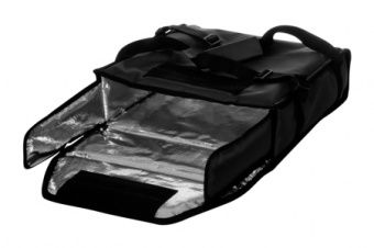 Термосумка (черная) на 2 пиццы 350х350х100 мм фольгированная средняя с вентиляцией – купить в Санкт-Петербурге по цене завода
