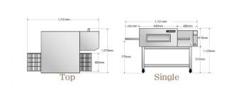 Печь конвейерная Kocateq EPCV30/76 электрическая с шириной конвейера 80см – купить в Санкт-Петербурге по цене завода