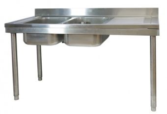 Ванна моечная размером 70х160х4 см с 2 цельнотянутыми гнездами Angelo Po VVD0716B – купить по цене завода