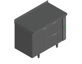 Стол с охлаждающим шкафом Hicold Sn 12/Bt P без агрегата – купить по цене завода