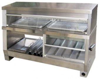 Витрина тепловая Kocateq DH 150 EW FF с секцией для картофеля фри, 2-х ярусная, с подсв. – купить по цене завода