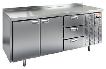Стол охлаждаемый Hicold GN 113/TN (-2+10), 2 двери,3 ящ, 1835х700х850 – купить по цене завода