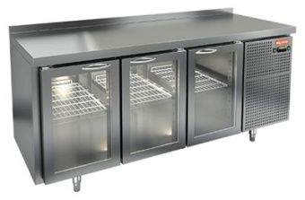Стол охлаждаемый Hicold GNG 111 HT (+2+10), 3 стеклянные двери, 1835х700х850 – купить по цене завода