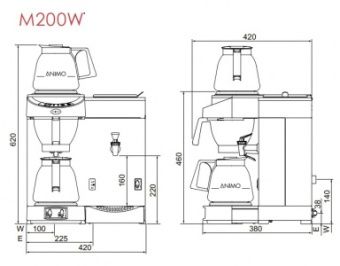 Кофеварка Animo M200W – купить в Санкт-Петербурге по цене завода