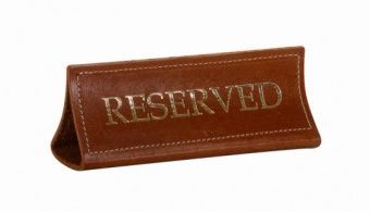 Табличка настольная Reserved 180х70 мм – купить по цене завода