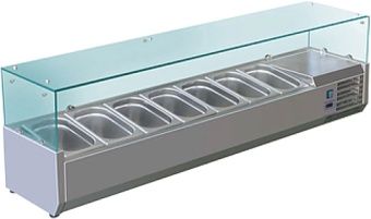 Витрина холодильная для ингредиентов 7хGN1/4 -150 мм Koreco VRX 1500 335 WN – купить в Санкт-Петербурге по цене завода