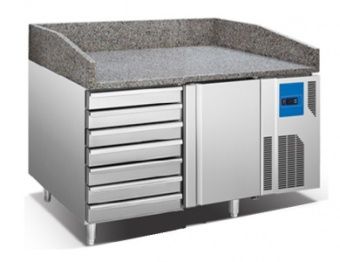 Стол для пиццы Koreco SPZ 1610 WN (+0/+12) гранит.столеш 390л, 1дв, 7ящ, 1500х800х985мм – купить в Санкт-Петербурге по цене завода