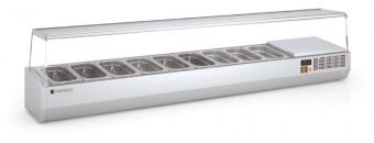 Витрина холодильная Coreco EI-1/3-180 для ингредиентов 7хGN1/3 -150мм настольн. – купить по цене завода