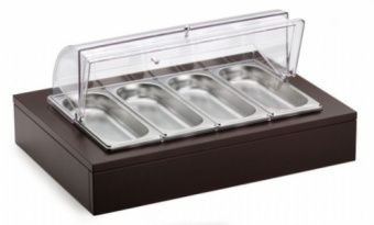 Поднос для столовых приборов с крышкой Roll-Top на дерев. Основании венге 51133900 – купить по цене завода