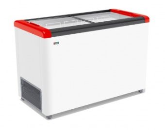 Ларь морозильный Frostor Gellar FG400C прямое стекло красный – купить по цене завода